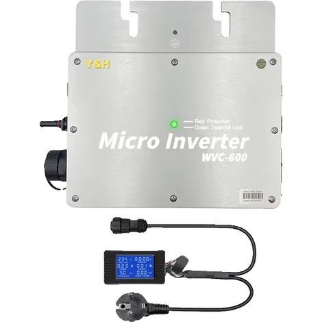 Onduleur Solaire, Technologie MPPT, Design Étanche, 600W, AC180-260V, PV 28-50V (1/5)