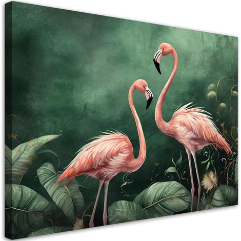 Tableau déco Flamants roses Nature Botanique 60x40 (1/5)