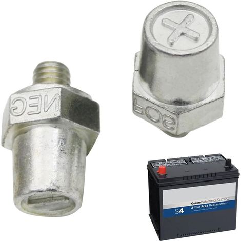 Adaptateur de Poteau de Batterie, bornes de Poteau de Batterie, bornes négatives positives des connecteurs latéraux Post Connecteur de Charge en de Plomb pour (1/5)