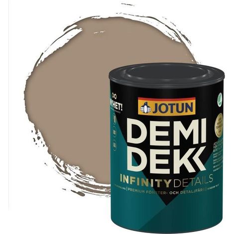 Peinture Bois - DEMIDEKK INFINITY DETAILS - Lasure Opaque Satinée - RAL 1019 - 0,75L (1/2)
