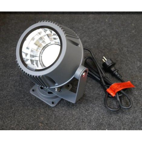 Projecteur exterieur LED 18W gris orientable 220x170x170mm 3000K 1250lm 60° 230V non-dimmable IP65 FLAC BEAM SLV (1/2)