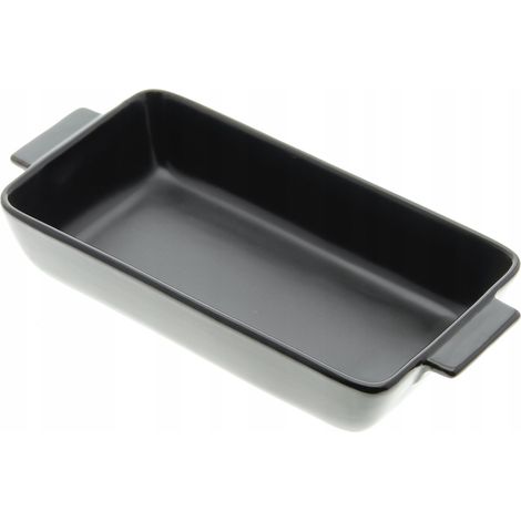 MOLDE PARA HORNEAR RESISTENTE AL CALOR RECIPIENTE DE PORCELANA NEGRA 0,5 L