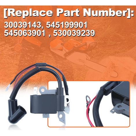 Bobine d'allumage pour Poulan 2200 2500 2600 2750 Pp295 2775 2900 Tronçonneuse, pour Husqvarna 136 137 141 23 235 240 26 36 41 Tronçonneuse 30039143, 545199901, 545063901, 530039239 (1/5)