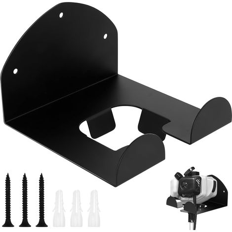 Support Murale pour Taille-Bordures, Porte-Outils de Garage, Crochet Mural pour Débroussailleuse, Support pour Taille-Haies, Rangement pour Outils de Jardin et Garage (1/2)
