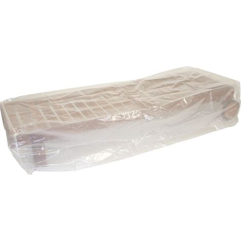 Abdeckhaube Sonnenliege 200x75cm, PE transparent (1/2)