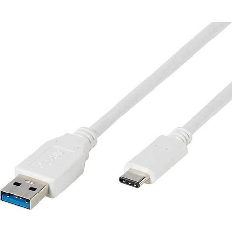 Vivanco 45273 cable USB USB 3.2 Gen 1 (3.1 Gen 1) 1 m USB C USB A Blanco (1/3)