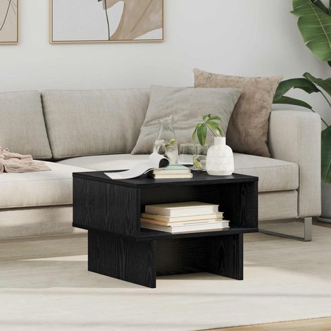 Couchtisch Schwarz Eichen-Optik 48 x 46 x 35 cm Holzwerkstoff