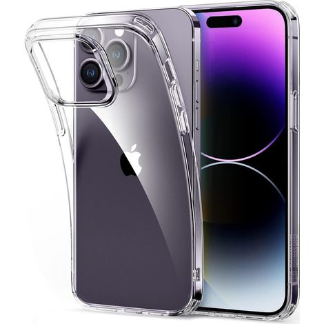 Handyhülle iPhone 14 Pro TPU transparent stoßfest iPhone 14 Pro Klar (1/5)