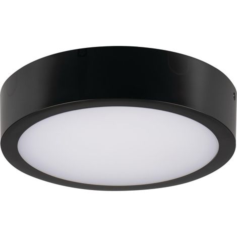Plafoniera LED IP66 nera Ø25 13W Kanlux con telecomando (1/3)