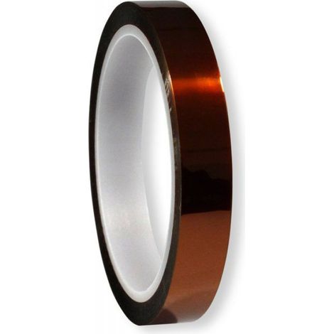 Ruban Kapton - Ruban Adhesif Polyimide -269 °C à 400 °C - Largeur 15 mm - Longueur 33 m - RW-KF1533
