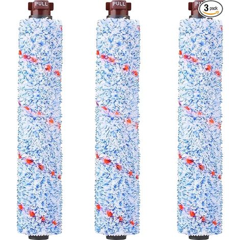 Set mit 3 Mehrzweck-Bürstenrollen 1868 für Bissell CrossWave (ersetzt 1608683) (1/4)