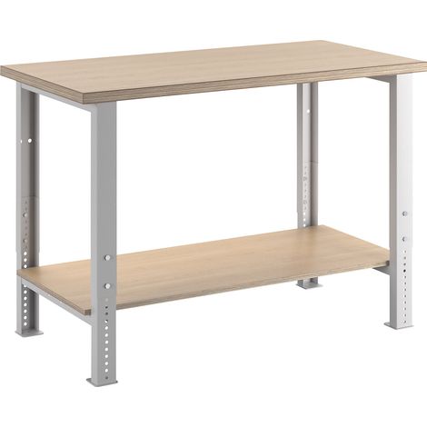 LISTA, Établi modulaire, hauteur 740 - 1090 mm, avec tablette (1/5)
