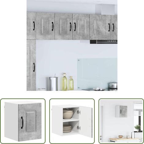 vidaXL Betonfarbe -  Küchenschrank Kalmar Beton Grau 30 x 31 x 40 cm Holzwerkstoff