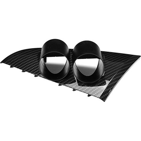 1 color: Carbon fiber texture Material: ABS Car center console instrument panel frame, dual instrument bracket. (1/5)