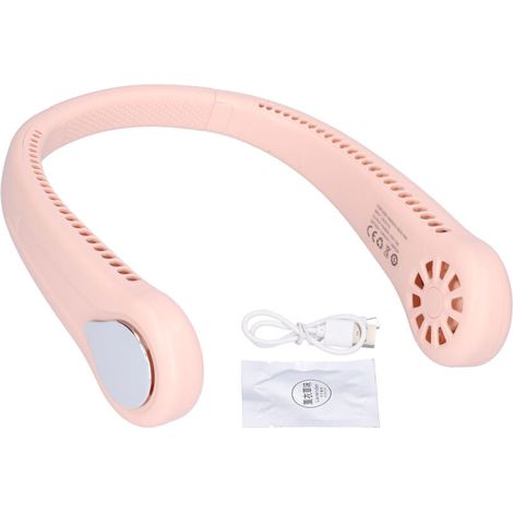 Ventilateur de cou sans lames, rechargeable USB, silencieux pour sport, extérieur, maison, dortoir