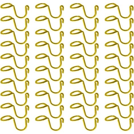 CCYKXA 40 Pieces Space Saving Hooks for Hangers, Connecting Hooks for Wardrobe, Stainless Steel Hanger Hooks to Connect Hangers and Organize Wardrobe Space (Gold)