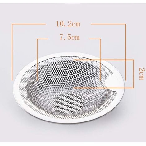 Juego de dos filtros para fregadero de acero inoxidable (10CM) (1/4)