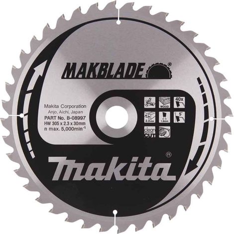 Makita Mitre Saw Blade 40T 305 x 30 x 2.3mm (1/2)