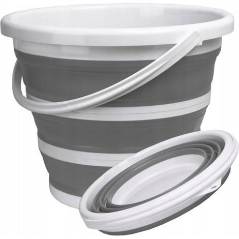 Faltbarer Silikon-Eimer, Universal-Eimer, 10 l