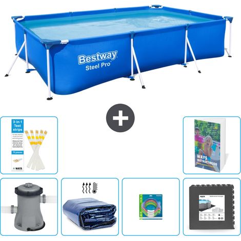 Bestway Steel Pro Rechteckig - 300x201x66 cm - 7-teilig S177