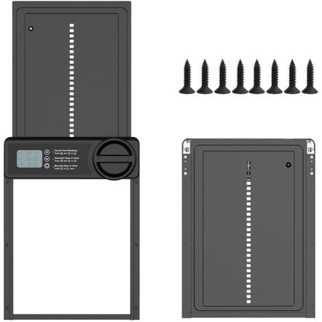 Houhence – Porte automatique de poulailler – Minuterie programmable via application – Alliage d'aluminium – Écran LCD étanche – Installation rapide en 10 min (1/5)