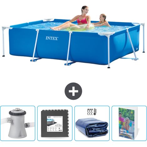 Intex Piscina con struttura Rettangolare - 220x150x60 cm - 7-pezzi  SCB121 (1/5)
