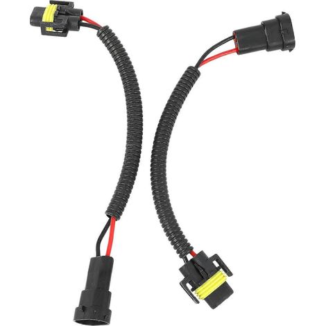 2 pièces 9006 vers H11 H8 Connecteur de conversion phare antibrouillard Faisceau de câblage Prise Câble Douille Conne (1/5)
