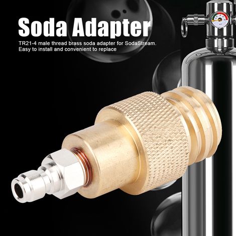 Adaptador de cobre TR21-4 para refrescos (macho) – Enchufe de alta resistencia, 8 mm de diámetro – 6 cm de longitud (1/5)