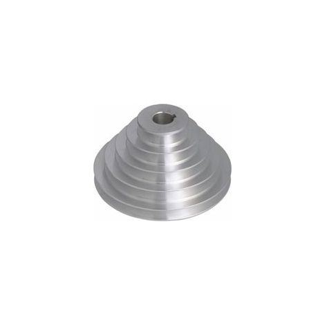 Puleggia in alluminio a 5 strati – diametro interno 19 mm – diametri esterni 54-150 mm – Per cinghie trapezoidali tipo A (1/4)