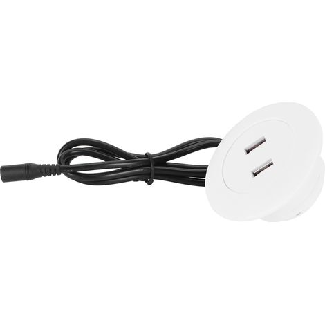 Chargeur de téléphone avec double prise USB 2.0 pour fauteuil inclinable électrique et canapé - Pièces détachées pour meubles - Blanc - Prise UE 100-240 V (1/5)