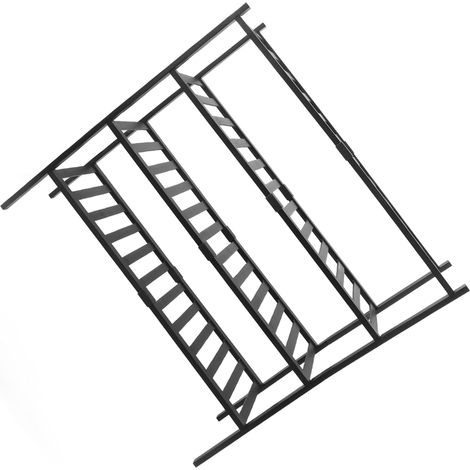 Schuhregal aus Bambus, wasserfest, multifunktional, stapelbar, freistehend, für Balkon oder Eingangsbereich, schwarz, 4 Ebenen (1/5)