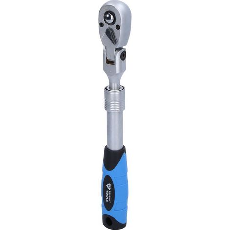 Brilliant Tools 3/8 Teleskop-Umschaltknarre mit flexibelem Kopf (250 - 350 mm)