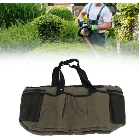 Tragbare Gartengerätetasche für den Außenbereich, Aufbewahrungstasche für Gartenscheren, Gartengerätetasche aus Oxford-Gewebe, olivgrün. (1/5)
