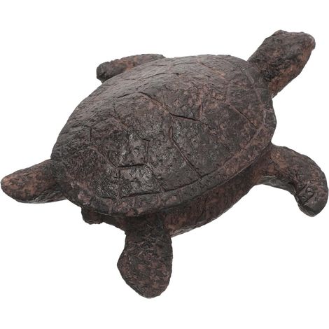 Cache-clés Tortue en Résine Naturelle, Boîte à Clés Extérieure Camouflage Réaliste, Coffret de Rangement pour Clés de Jardin Dissimulé, Accessoire Sécurité pour Extérieur,
