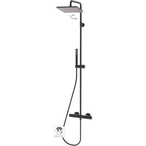 Kit colonne de douche thermostatique noir Cosmo - Bossini L10103073