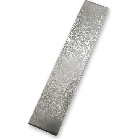 Lame vierge en acier Damas pour couteau DIY, barre motif trempé (1/5)