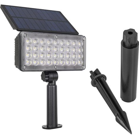 Lampe solaire extérieure RGB pour jardin, pelouse, cour – Spot LED étanche à piquer – Éclairage paysager pour arbre, villa, allée – Universel
