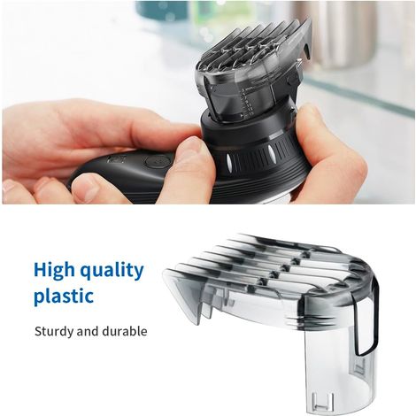 YanBan Peigne de rechange pour tondeuse à cheveux 3-15 mm compatible avec Philips QC5510 QC5530 QC5550 QC5560 QC5570 QC5580 (1/4)