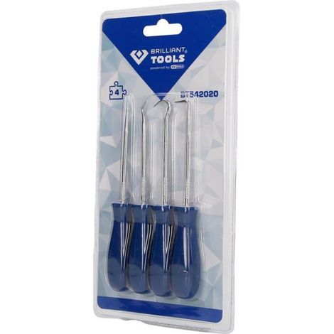 Kit de 4 crochets d'extraction, Acier trempé, Pointes précises, Pour joints toriques et câbles, Usag BLU-RAY INTERACTIF - BLU-RAY E (1/5)