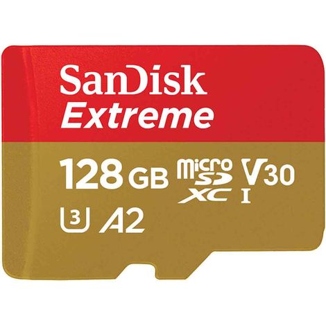 Carte microSD SanDisk Ultra A2 128 Go Or – Compatible avec les lecteurs MP3, les smartphones, les appareils photo et les appareils p (1/5)