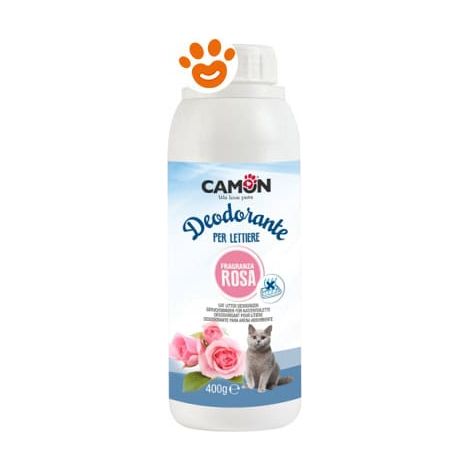 Camon Cat Deodorante Floreale Fragranza Rosa - Confezione 400 Gr - Lettiere