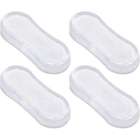 Set di 4 paraurti per sedile del water, tamponi per sedile del water, cuscinetti in gomma per coperchio del water, accessori per toilette per casa, hotel e ospedale (1/4)