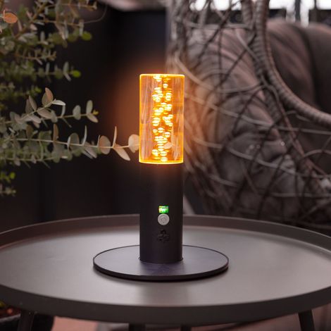 esotec Solar Sensor Tischleuchte Pineto bernsteinfarbenes LED-Licht 102769 (1/5)
