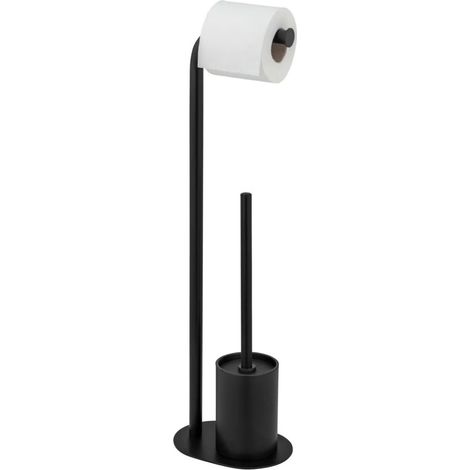 Porte-papier toilette et brosse WC LEVANTE, 2 en 1 (1/5)