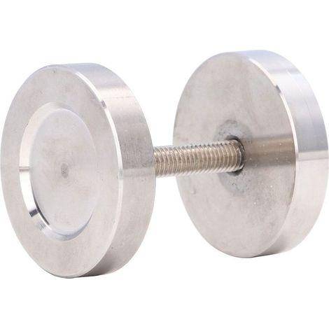 Poignée de porte coulissante rustique – Lot de 1 – Poignée circulaire en acier inoxydable mat – Diamètre 5 cm – Pour porte barn, porte de cuisine et porte de séparation (1/4)