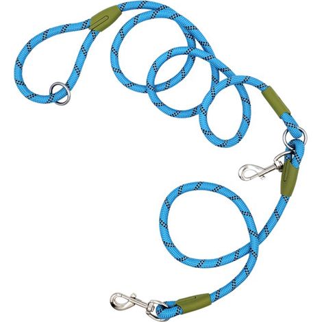 Laisse mains libres pour chien en nylon, idéale pour l'entraînement et la promenade des animaux de compagnie. Coutures réfléchissantes, bandoulière réglable, pour chiens de petite, moyenne et grande t (1/4)