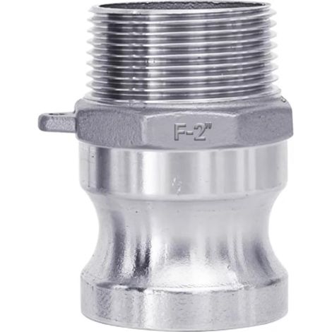Raccord type F 2" came et rainure inox 304 1pce (1/5)