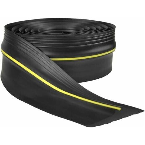 Joint de porte de garage 3m – Caoutchouc EPDM résistant aux intempéries – Largeur 90mm – Installation facile avec mastic