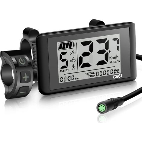 Écran vélo électrique BBS01B BBS02B BBS HD Motor C961 Display Compteur Affichage LCD Vélo électrique (1/5)