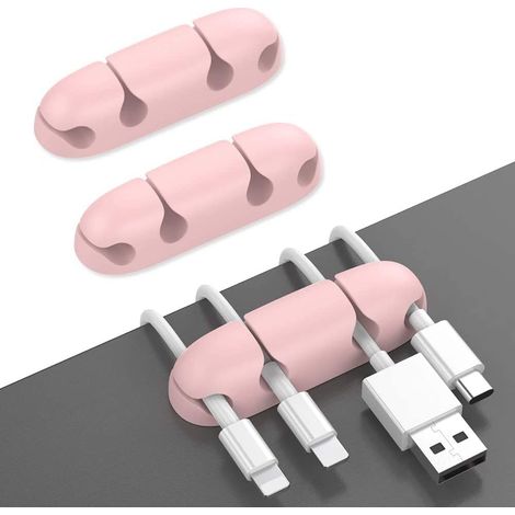 Support de câble adhésif pour bureau organiseur de fils USB et chargeurs pour maison bureau et voiture rangement (1/5)